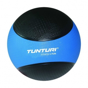 Tunturi Medicine ball 4 kg blauw/zwart